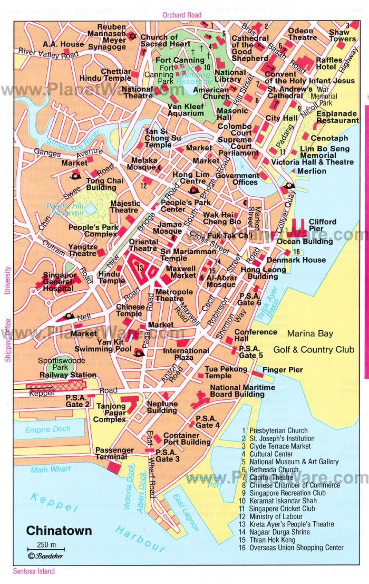 chinatown Singapore kaart bekijken
