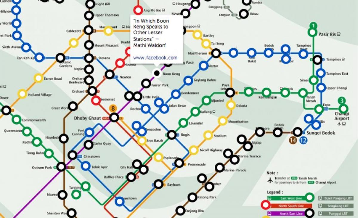 mrt trein kaart Singapore