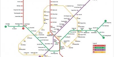 Singapore mrt-station kaart