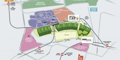 Kaart van Singapore expo